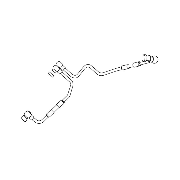 Genuine Maxus C00080558 Pipe Assembly-turbocharger Oil Feed - technical drawing