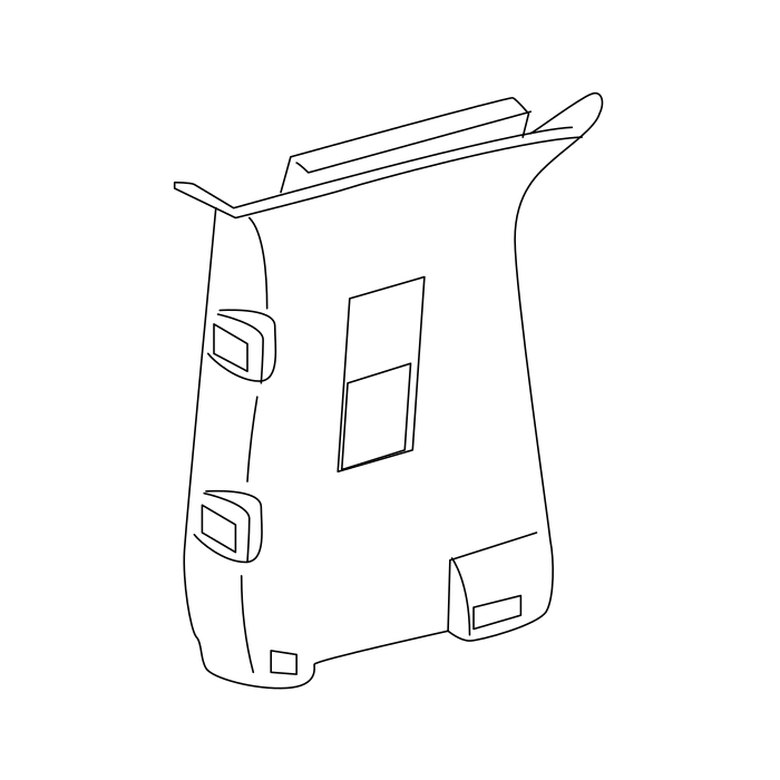 Genuine Maxus C00083802 Plate Assembly-b/pillar Upper Trim - technical drawing