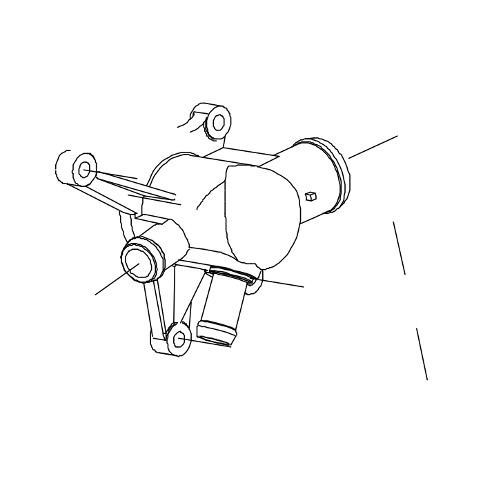 Genuine Maxus C00084095 Thermostat Assembly-cylinder Bloc - technical drawing