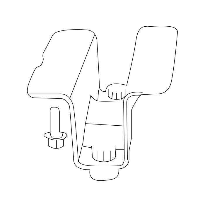 Genuine Maxus C00084848 Bracket-drive Shaft Front - technical drawing