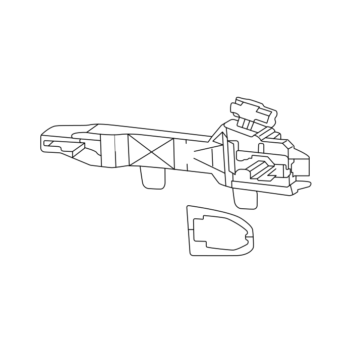Genuine Maxus C00085817 Bracket Assembly-front Side Door Ort Handle - technical drawing