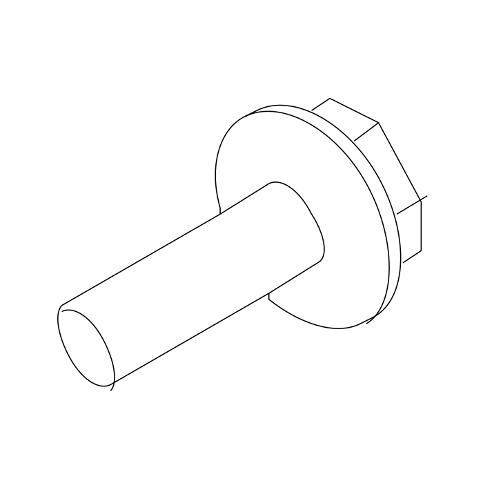 Genuine Maxus C00085877 Striker Assembly-front Compartment Cover Primary Latch - technical drawing
