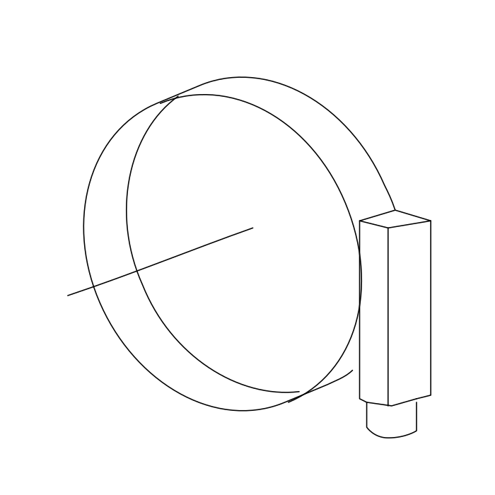 Genuine Maxus C00086849 Clamp-oil Supply Tube To Fuel Tank - technical drawing