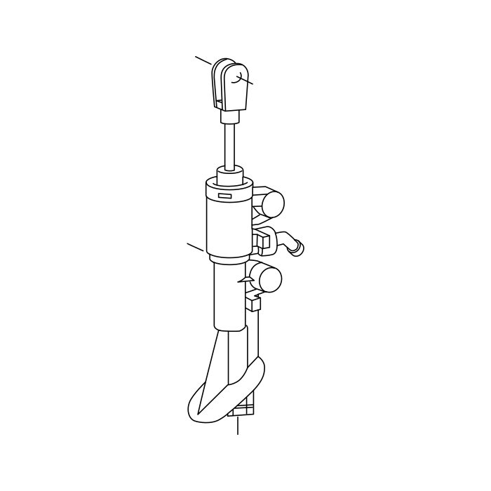 Genuine Maxus C00087683 Cylinder Assembly-clutch Master - technical drawing