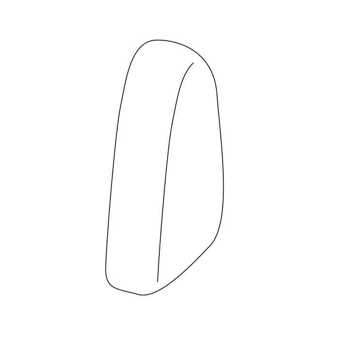 Genuine Maxus C00088658 Button-front Single Passenger Seat Assembly Push - technical drawing