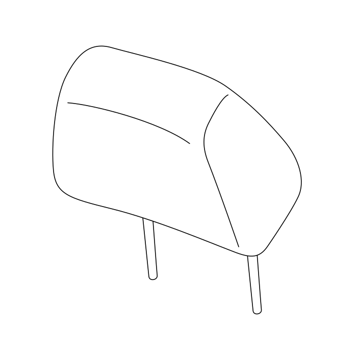 Genuine Maxus C00088942 Headrest-driver Seat - technical drawing