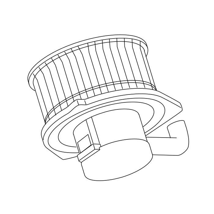 Genuine Maxus C00089379 Blower Assembly-front - technical drawing