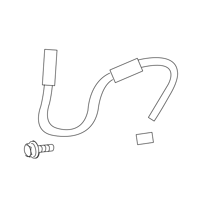 Genuine Maxus C00089828 Hose Assembly-front Brake - technical drawing