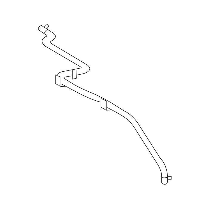 Genuine Maxus C00093293 Hose Assembly-engine Air Outlet - technical drawing