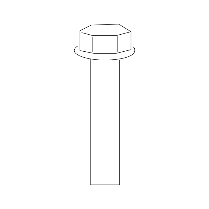 Genuine Maxus C00093567 Bolt-clutch Housing Mounting - technical drawing