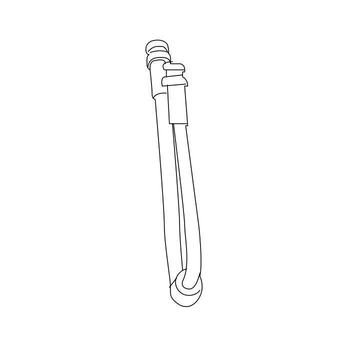 Genuine Maxus C00094330 Hose Assembly-rear Brake - technical drawing