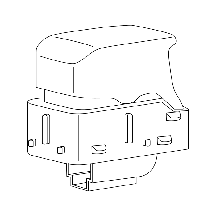 Genuine Maxus C00097090 Switch Assembly-hazard - technical drawing