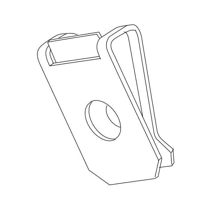Genuine Maxus C00098259 Clip Nut-front Wheelhouse Liner - technical drawing