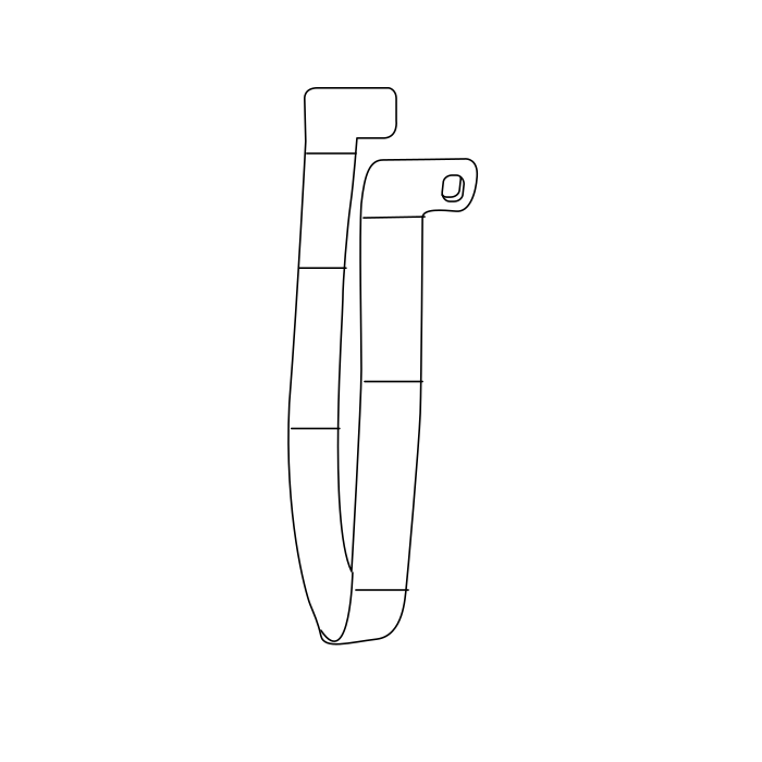 Genuine Maxus C00100304 Bracket-drive Shaft Protection - technical drawing