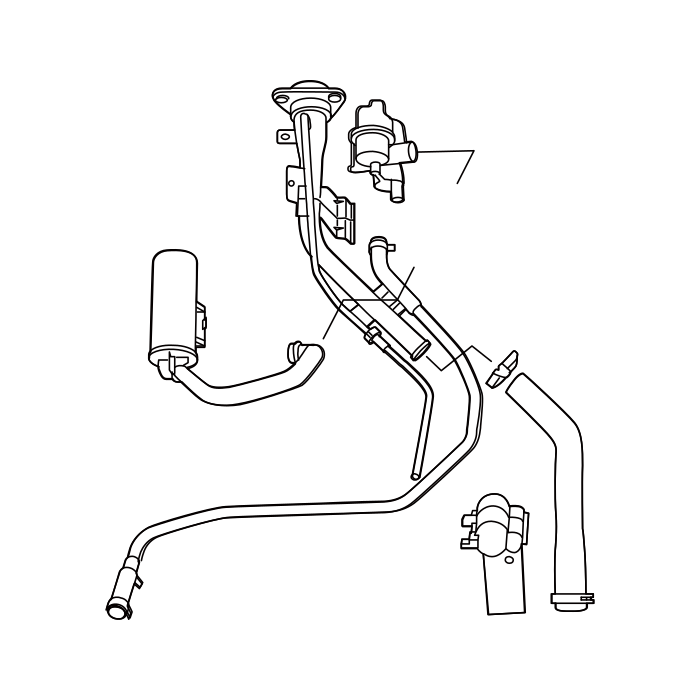 Genuine Maxus C00102503 Pump Assembly-fuel - technical drawing