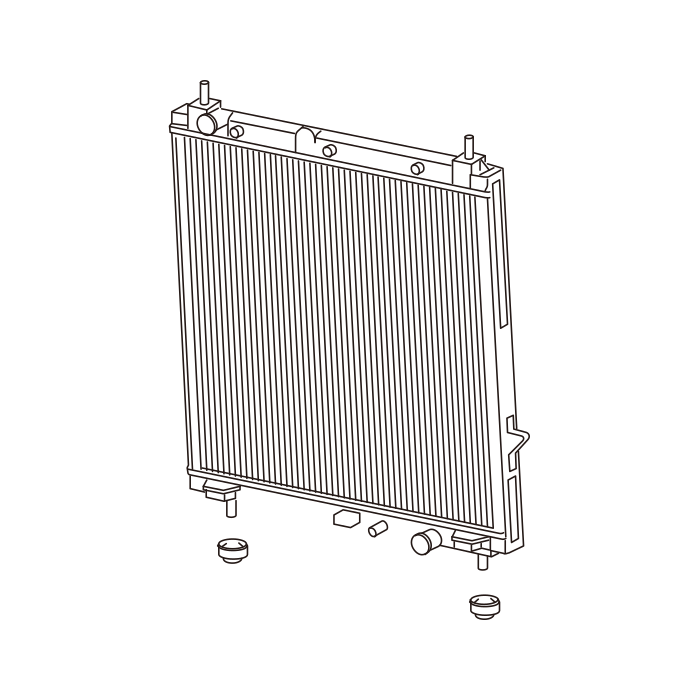 Genuine Maxus C00103507 Intercooler Assembly - technical drawing