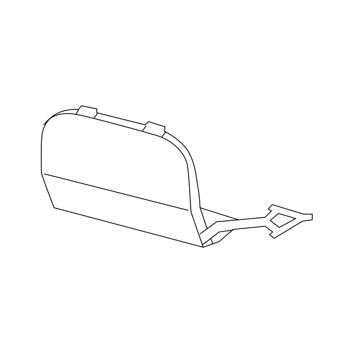 Genuine Maxus C00104036 Bracket-rear Bumper - technical drawing