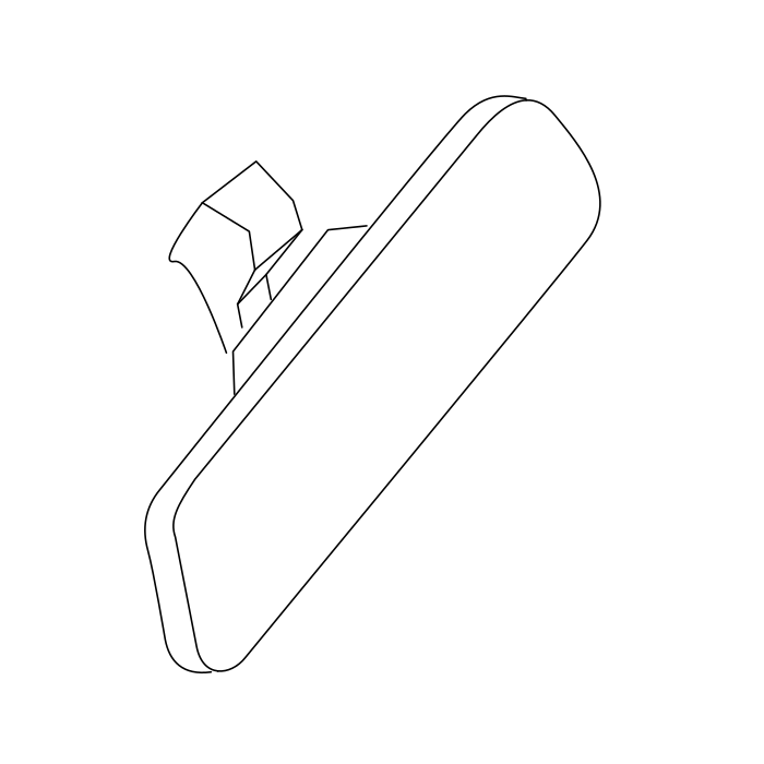 Genuine Maxus C00104341 Mirror Assembly-inside Rear View - technical drawing