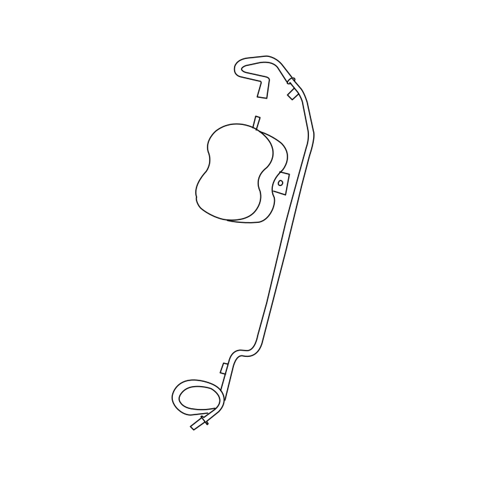 Genuine Maxus C00104343 Plenum Chamber Of Vacuum Tank Tube - technical drawing