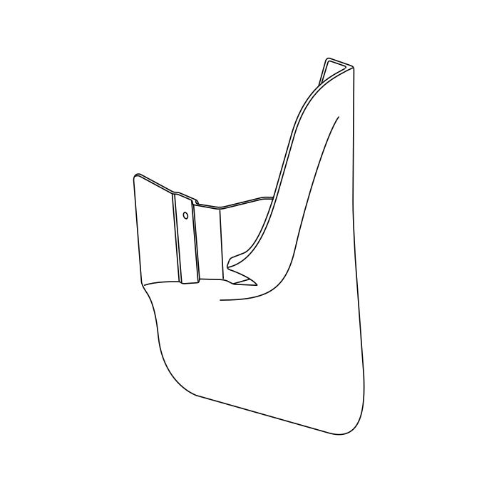 Genuine Maxus C00104696 Mudguard-front - technical drawing