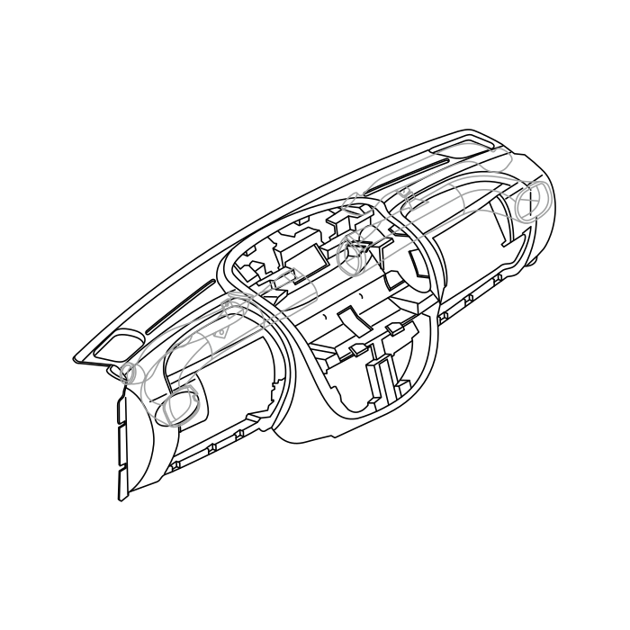 Genuine Maxus C00104767 Body Assembly-instrument Panel - technical drawing