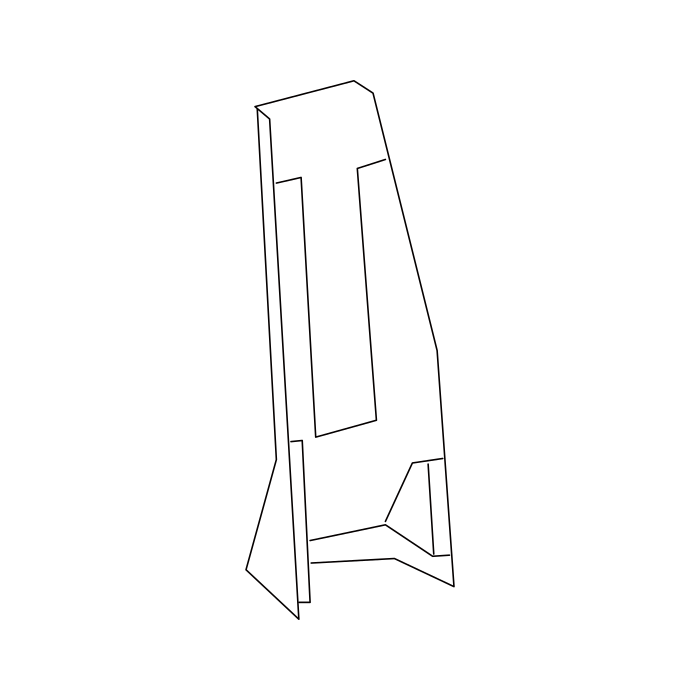 Genuine Maxus C00108988 Plate Assembly-b/pillar Lower Trim - technical drawing