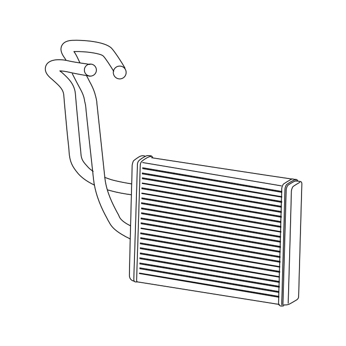 Genuine Maxus C00110720 Section-front Heater Cylinder - technical drawing
