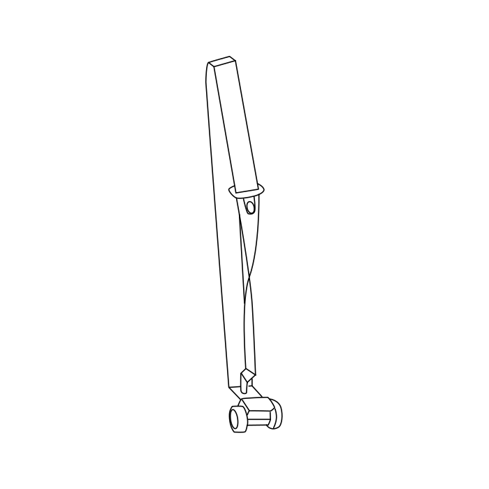 Genuine Maxus C00112288 Belt Assembly-front Seat - technical drawing