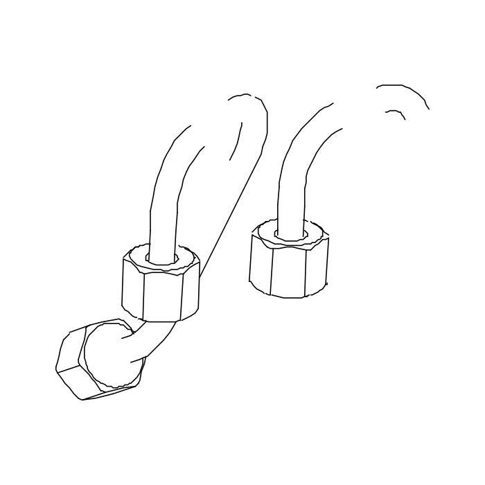 Genuine Maxus C00113074 High Pressure Fuel Line-injector - technical drawing