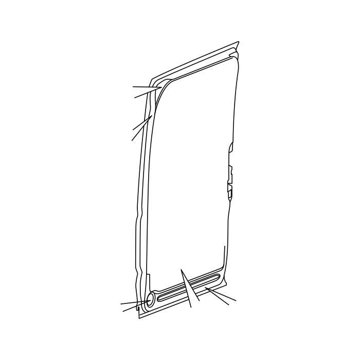 Genuine Maxus C00116710 Weld Assembly-sliding Door - technical drawing