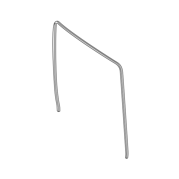Genuine Maxus C00118726 Weatherstrip-rear Door Mid - technical drawing