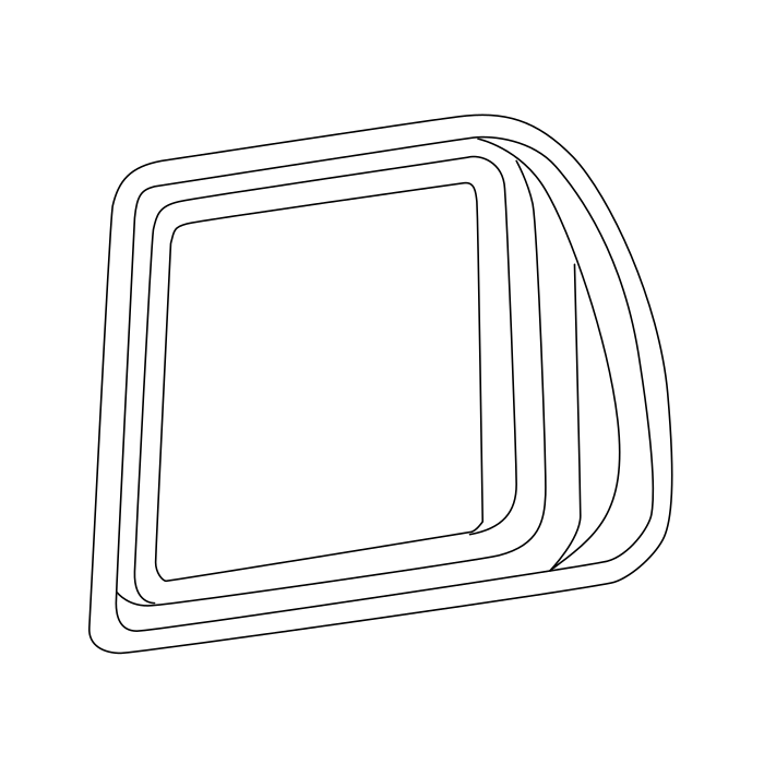 Genuine Maxus C00124191 Circle-sliding Inner Handle Trim - technical drawing