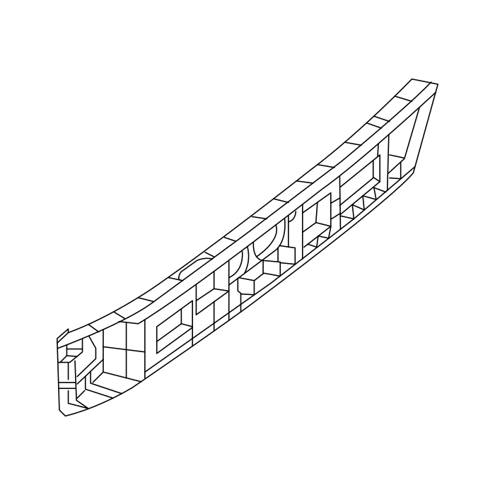 Genuine Maxus C00124830 Bracket-rear Bumper Rear Install - technical drawing