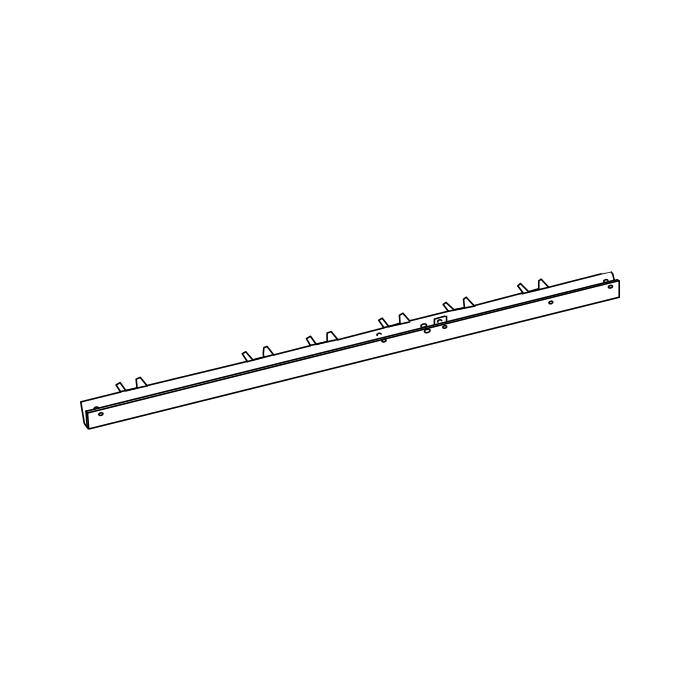 Genuine Maxus C00128713 Longitudinal Assembly-rear - technical drawing