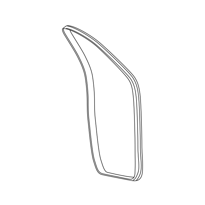 Genuine Maxus C00130950 Weatherstrip -front Side Door - technical drawing