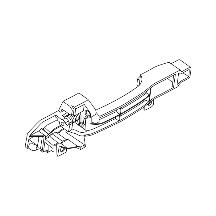 Genuine Maxus C00131222 Bracket Assembly-front Side Door Ort Handle - technical drawing