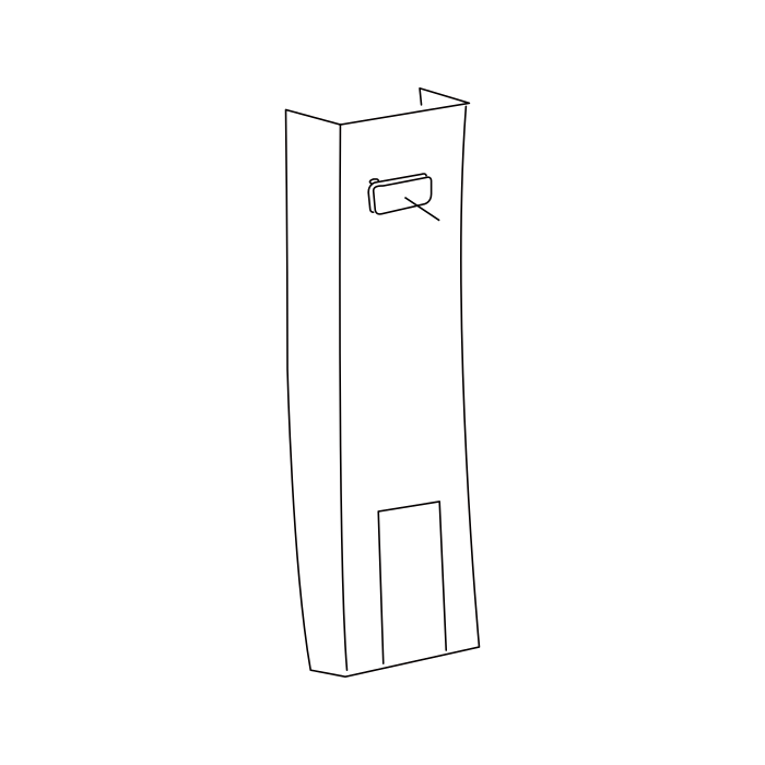 Genuine Maxus C00141395 Plug-b/pillar Upper Trim Panel - technical drawing