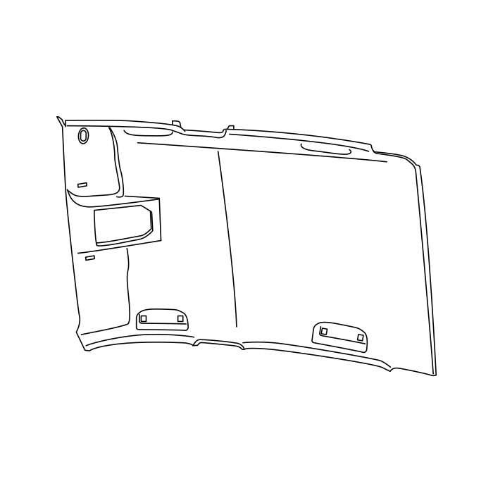 Genuine Maxus C00148073 Headlining Assembly-driver - technical drawing
