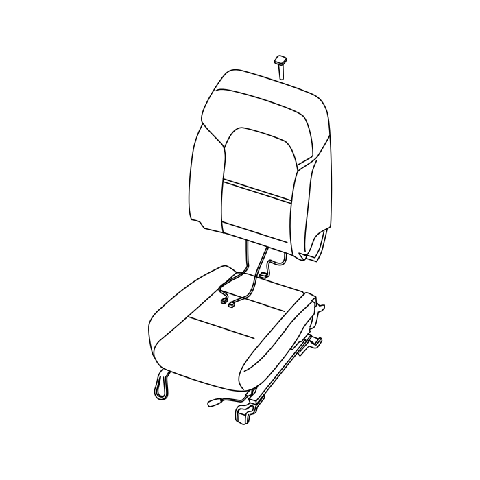 Genuine Maxus C00154622 Trim Assembly-driver Seat Assembly Backrest - technical drawing