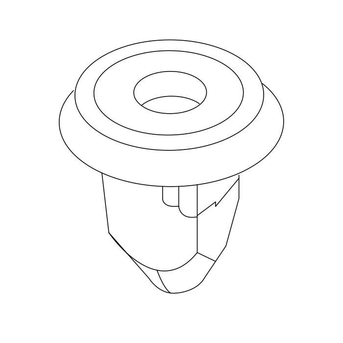 Genuine Maxus C00158182 Nut-rear Door Plate Trim - technical drawing