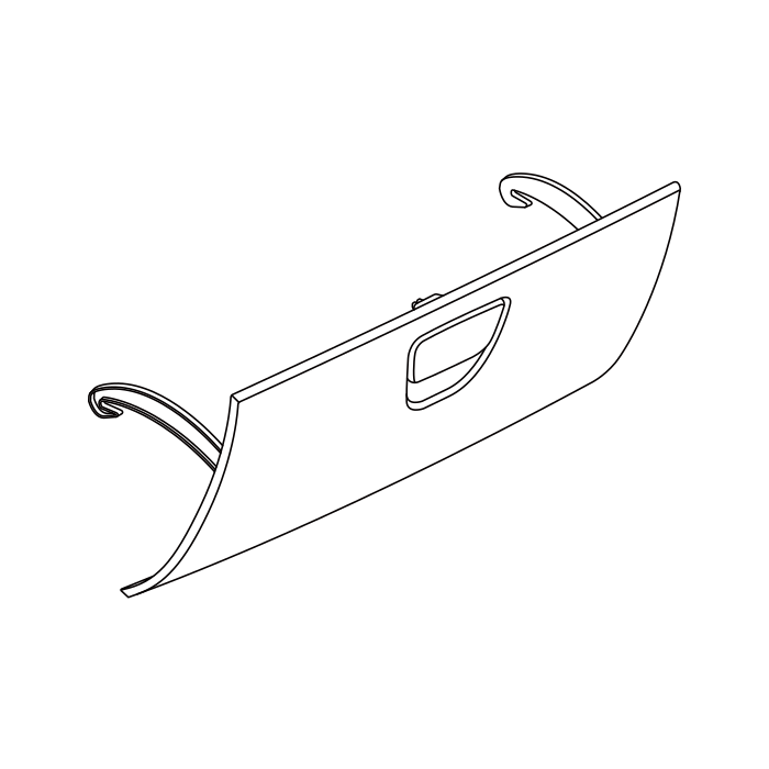 Genuine Maxus C00160055 Lid Assembly-glove Box - technical drawing