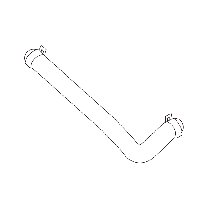 Genuine Maxus C00161050 Heater Hose-engine To Heater Tube - technical drawing