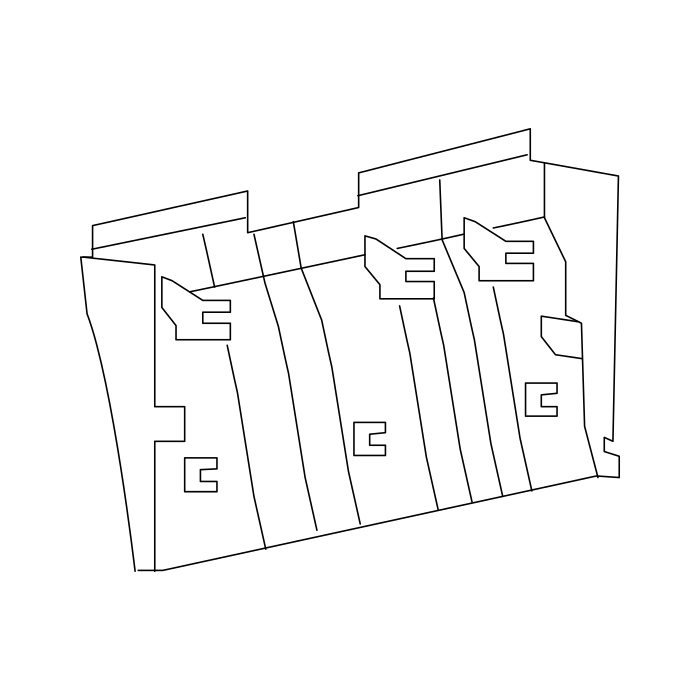 Genuine Maxus C00165665 Podium Guard-front Passenger Seat - technical drawing