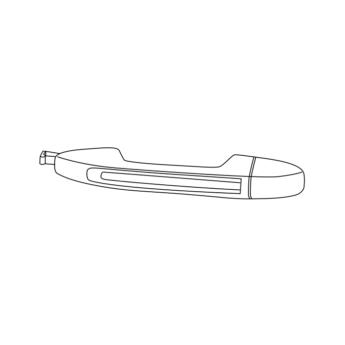 Genuine Maxus C00166022 Handle-rear Door Outside - technical drawing