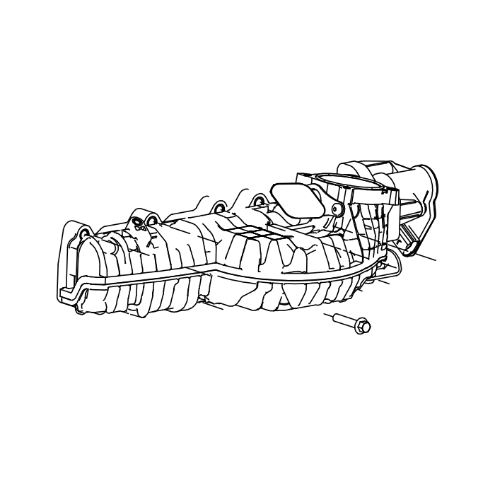 Genuine Maxus C00166467 Manifold Assembly-intake - technical drawing