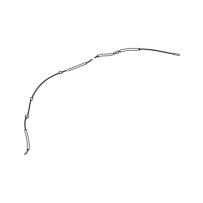 Genuine Maxus C00167387 Engine Cover Lock-release Cable - technical drawing