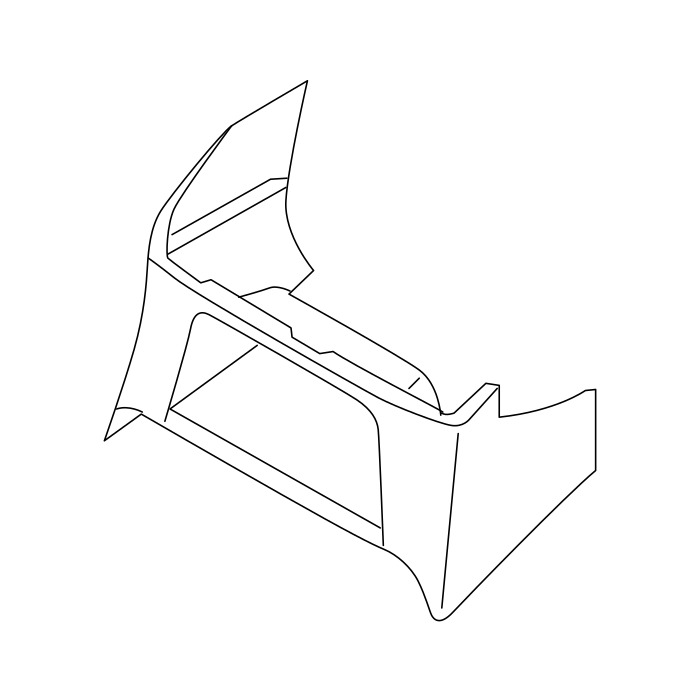 Genuine Maxus C00174185 Grille-instrument Panel Center/centre Lower Trim Air Outlet - technical drawing