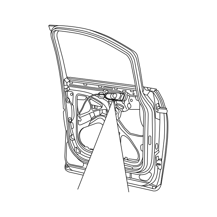 Genuine Maxus C00181315 Shell Section-front Side Door Outer Handle - technical drawing