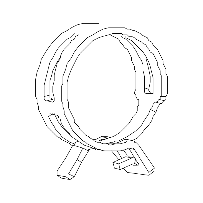 Genuine Maxus C00185555 Clamp-little Circle Water Pipe - technical drawing