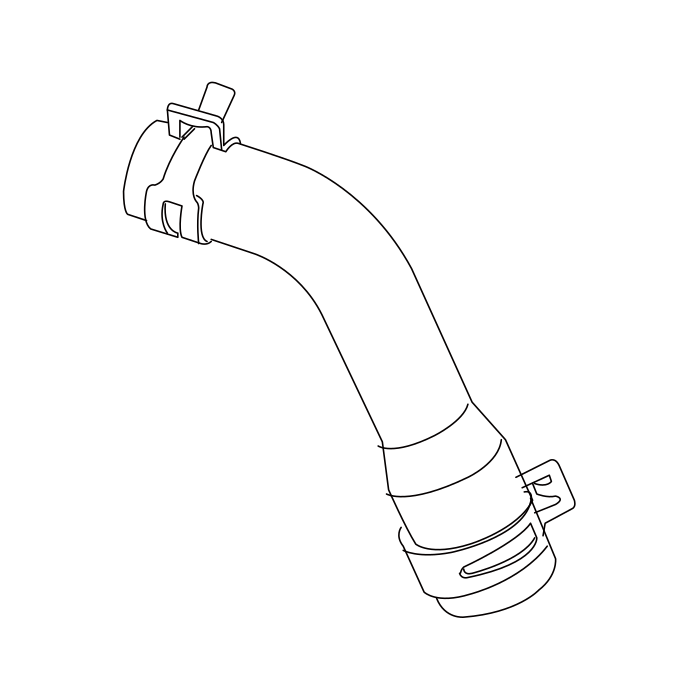 Genuine Maxus C00185594 Hose Assembly-hp Exhaust Gas Recirculation Cooler Out Water - technical drawing